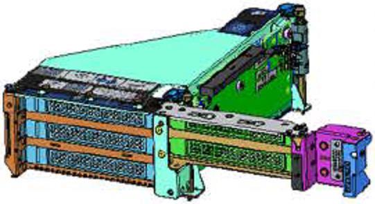 DL38x Gen10 Plus 3rd ライザー用キット, リテーナ無 P38774-B21 20,000 円 ( 税抜価格 ) * セカンド PCI ライザーの位置に NVIDIA A100 / A40 / A30 / A10 GPU モジュールを搭載する かつサード PCI ライザーの位置に PCIe カードを搭載する場合に 左記の P14588-B21 / P14581-B21