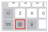 キーボードを切り替える 設定されているキーボードを切り替えます キーボードが表示されているときはいつでも設定されて