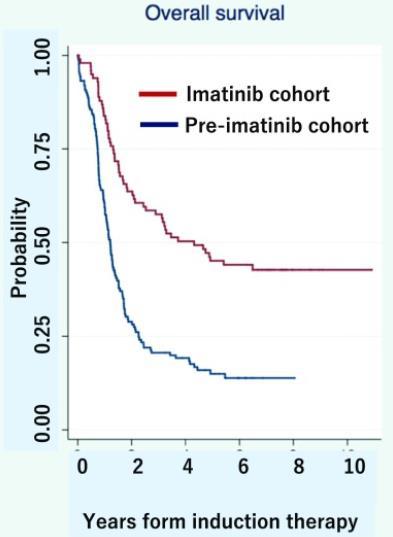 急性リンパ性白血病の治療開発 小児用プロトコル ( より治療強度が高い ) の導入で予後改善.