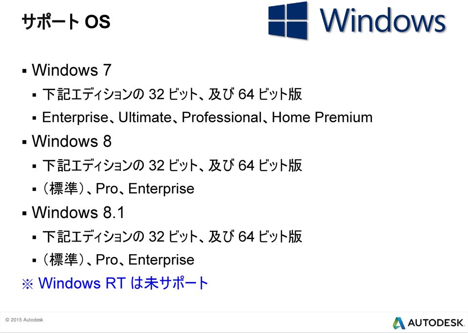 ビット 及 び 64 ビット 版 ( 標 準 ) Pro Enterprise Windows 8.