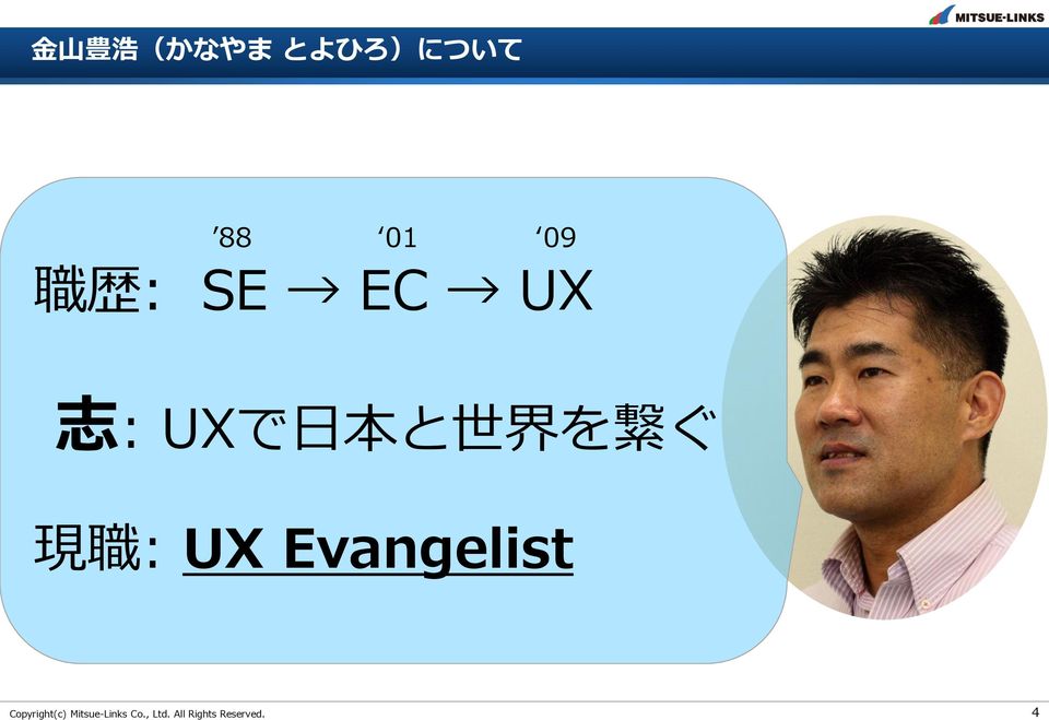 職 : UX Evangelist Copyright(c)