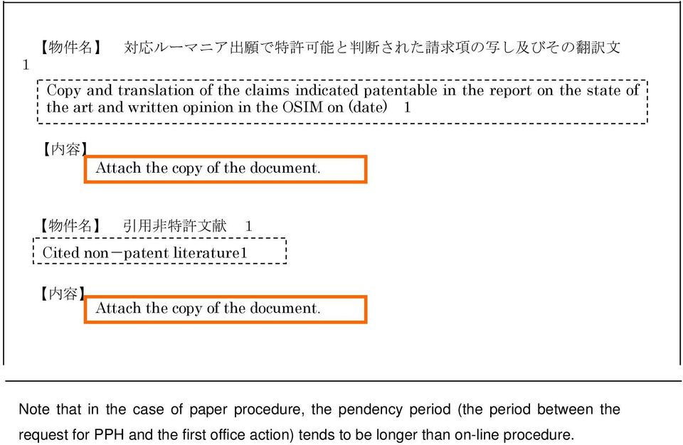 物 件 名 引 用 非 特 許 文 献 Cited non-patent literature Attach the copy of the document.