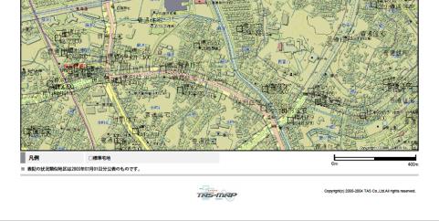 5km 6km 14m 幅 航空写真 200m 500m 幅 公示価 地価調査参照三友調査事例参照 250m 幅 ( 市街地図付き ) 450m 幅の住宅地図ベース路線価図 500m 幅および 1.