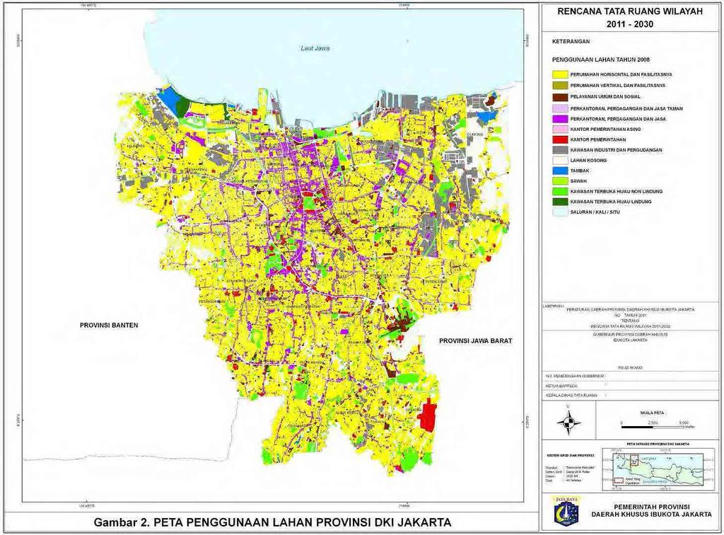 インドネシア共和国ドゥクアタス駅周辺地区をモデルとしたファイナルレポートジャカルタ交通 都市構造整備事業準備調査 (PPP インフラ事業 ) (1) 現状空間利用 2012 年現在 Dukuh Atas 地区は黄色 ( 住居 低層施設 ) 用途が南北の紫色 ( 業務 商業系 ) 用途を分断する形で食い込んでいる地区であり Thamrin/Sudirman