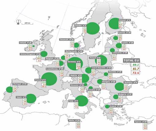 情報報告 ウィーン 欧州の固形バイオマスの現状 欧州の再生可能エネルギーの様々な部門の発展の監視を行うコンソーシアムである EurObserv ER が発行した固形バイオマスに関するレポート solid biomass barometer EUROBSERV ER january 2015 を以下に報告する 固形バイオマスの現状 ~EurObserv'ER バローメータ ~
