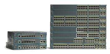 図 1 Cisco Catalyst 2960 シリーズスイッチ 構成 Cisco Catalyst 2960 LAN Base シリーズは 次のスイッチで構成されます ( 表 1) 表 1 機能 Cisco Catalyst 2960 LAN Base スイッチのスイッチ構成 Cisco Catalyst 2960PD-8TT-L イーサネット 10/100 ポート 8 および