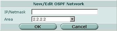 ルータ - ダイナミック OSPF OSPF ネットワークの指定 [Type] そのエリアに割り当てられるネットワークの特性を分類するためのエリアの種類を選択します エリアに そのエリアへの OSPF が有効なインタフェースをそれぞれが少なくとも 1 つは備えた複数のルータを含める場合は [Regular] を選択します 外部の OSPF 以外のドメインへのルートを OSPF AS に通知するが