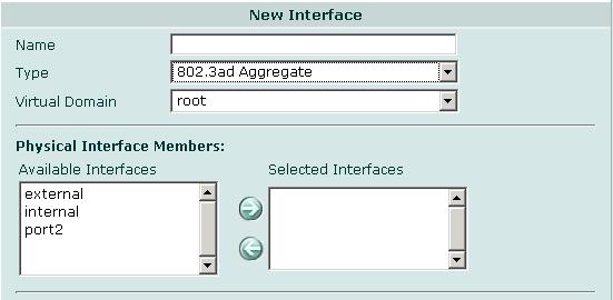 システム - ネットワーク インタフェース 図 29: 802.3ad アグリゲートインタフェースのための設定 802.