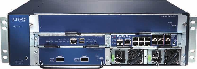 SRX1400 SRX3000 シリーズラインナップ Juniper Networks SRX1400 SRX3000 シリーズは Common Form-Factor Module スロット (CFM スロット ) を 1 もしくは 7 または 12 スロット持つサービスゲートウェイです 製品の仕様 ( 概要 ) は 13 ページをご覧ください SRX1400 Junos 12.1X46(10.