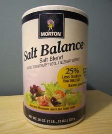 73.MORTON Salt Balance salt blend 25%Less Sodium THAN TABLE