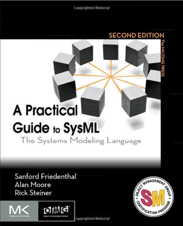 参考 :SysML 書籍や WEB [ 書籍 ][1] A Prac\cal Guide to SysML, Second Edi\on: The Systems Modeling Language [ 書籍 ][2] システムズモデリング言語 SysML [1] の第一版の日本語翻訳 [WEB] OMG SysML h5p://www.omgsysml.