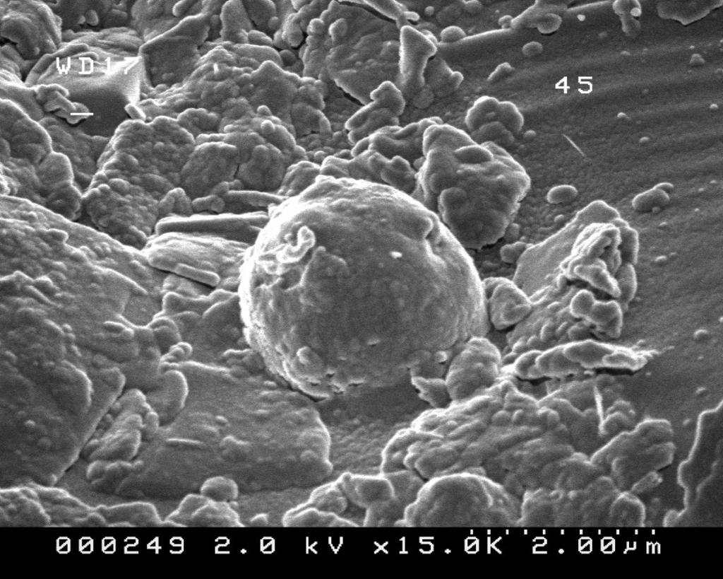 Radioactive microparticles found on the ground in Fukushima, by Dr. Yamaguchi (NIAES) NWC-1 (5.