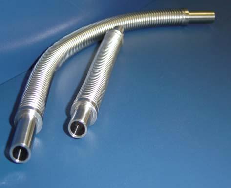 Vacuum Metal Hose Small-bore tube-end type KKT チューブエンド 長さ :00 400 600 800 1000 チューブ材質 :SUS304/316L 金具 :SUS316L 仕様圧力範囲 :MAX0.