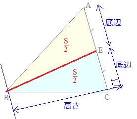 つの三角形の面積は等しくなります.