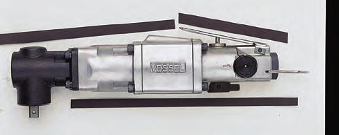 エアーインパクトレンチダブルハンマーエアーモーターでぐいぐい締まる 普通ボルト径 5~6 mm 強力で安定した締め付けに 優れた耐久性 普通ボルト径 6~8 mm コーナー型インパクト GT-S6MLRB 普通ボルト径 6~8 mm