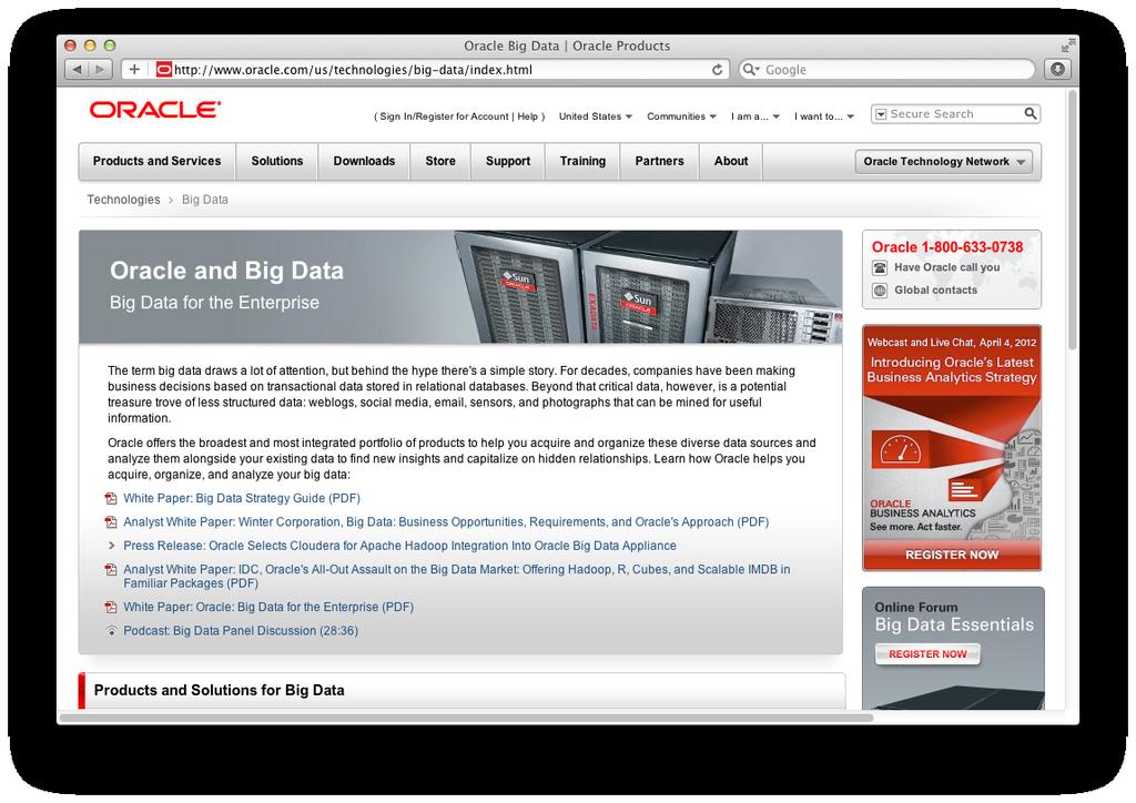 Oracle and Big Data : Big Data for Enterprise 52