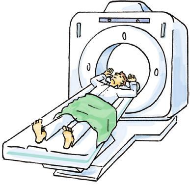 検査と診断 3 6 CT MRI 検査 治療前に転移や周辺の臓器へのがんの広がりを調べるために行う検査です CTはX 線を MRI は磁気を使って体の内部を描き出します CTや MRI で造影剤を使用する場合 アレルギーを起こすことがありますので 以前にアレルギーを起こした経験のある人は