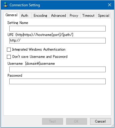 C.2 Windows から接続 操作する 操作 2 <CarotDAV> 画面上側のメニューから File をクリックし New Connection WebDAV をクリックします <Connection Settings> 画面が表示されます 操作 3 <General>タブで 以下の情報を入力します (1) Setting Name の入力域に 任意の接続先名を入力します (2)