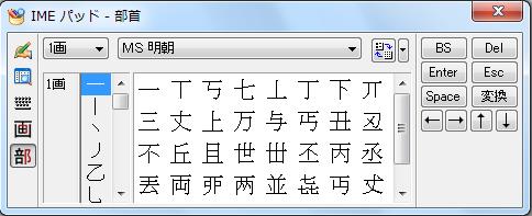 2-7 部首名や音読みによる入力 漢字の正確な読みがわからない場合 IME