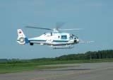 所有ヘリコプタを用い 飛行経路による騒音低減効果を飛行実証するため