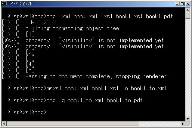 FOP XML+XSLT PDF