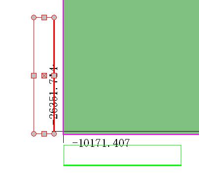 7 図郭領域 ( 緑色 ) が指定した位置に再配置されます 左下の位置 範囲設定前 範囲設定後 右上の位置