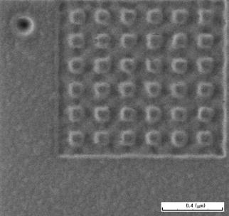 15-4000 -2000 0 2000 external field (Oe) 1 µm ドットサイズ:100x100 nm ドット間隔100 nm ドット領域では 連続膜と比べて 保磁力が増大 (200 1600 Oe) 残留磁化比が増大