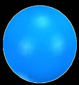 所要放射電力を半径とした球の表面の 2D 表示例