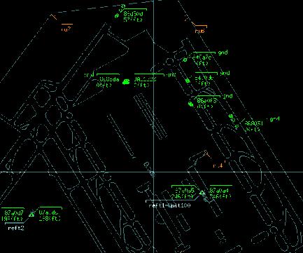 航空機から送信される航空機衝突防止装置 (ACAS) や二次監視レーダー (SSR) 応答の信号を 3