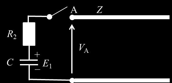 (2) 設問 (1) のとき, 図 1で定義されている端子間電圧 V L と, 端子間電圧 V R1 を時刻 t の関数としてそれぞれ求め, 図示せよ.