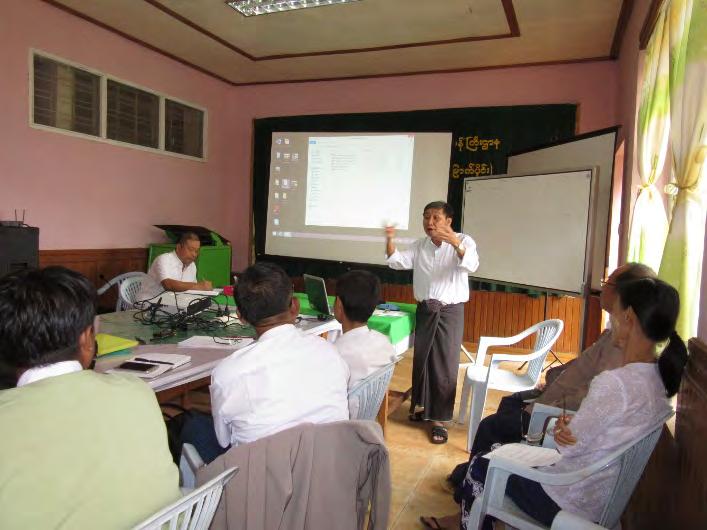 Aung Kyi は害虫防除の専門家でもあることから総合防除についての長年の蓄積の結果を披露いただきました これら講義には DOA 職員のみならず DAR の Naungmon および Kyaukme 農場 DOA の
