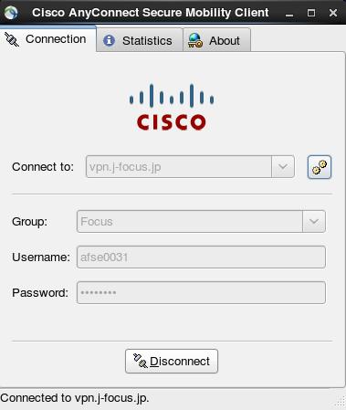 7. Cisco AnyConnect Secure Mobility Client 接続終了手順を下記に記します