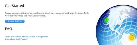 2.Apple Push 証明書の作成 5URL をクリックし Apple Push Certificates Portal サイトを開きます