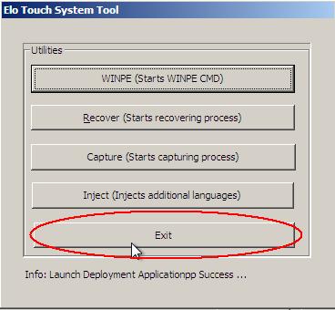 Elo Touch system Tool を