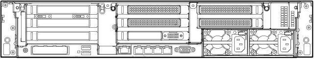 0 ポート 9 FlexibleLOM アダプター用スロット 8LFF / 12LFF モデルセカンドライザー搭載時 1 2 3 10 9 8 7 6 5 プライマリ PCI スロットライザー ( 標準搭載 ) セカンド PCI スロットライザー ( オプション ) 4 1 拡張スロット 1-3 2 拡張スロット 4-6 3 シリアルポート ( オプション ) 4 パワーサプライ 1 5