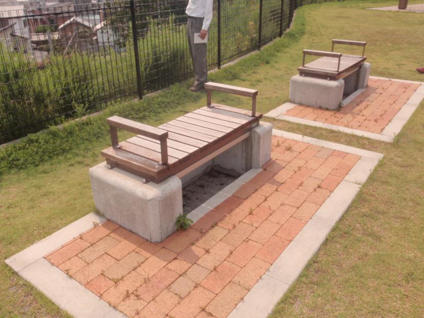 徳島県阿南市の視察 ( 橘地区防災公園 ) 普段は地域住民が憩う公園として利用