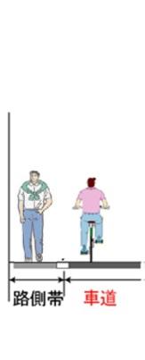 自転車専用通行帯 ( 自転車レーン ) 視覚的分離 自転車道 工作物等により物理的に分離 整備形態の類型と整備イメージ -1 車道混在 歩道のある道路