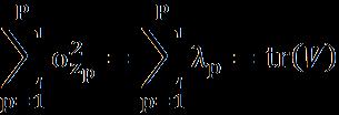 pp が変数 x p の分散であるから 一方で 第 m 主成分の分散