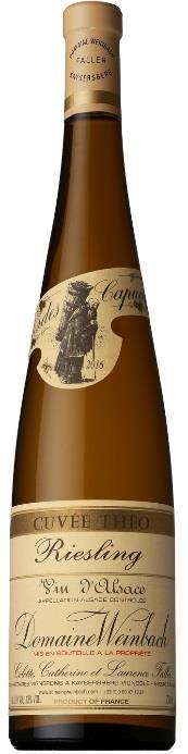 DOMAINE WEINBACH リースリングキュヴェテオ 750ml 5,800 円 フランス AOC: アルザス 先代のテオファレール氏へのオマージュとして 名を冠したワイン リースリング種特有の青リンゴやライムに白い花などのフレッシュなファーストインプレッションを持ち アカシアの蜂蜜を思わせる味わいです 優しく繊細な風味をもち 非常に構成力のあるワインに仕上がっています