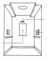 政令 条例の基準 望ましい整備 参考となる事項 図 6.1 エレベーターの設計例 (1) 国際シンボルマーク ( 12 標識 P.