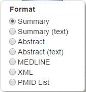 検索結果の表示設定の変更 14 表示方法 表示件数 並び順 デフォルトはSummary 形式 (text) : テキスト形式の表示 印刷に利用