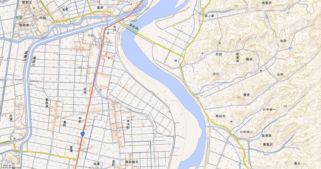 堤防の被災状況 阿武隈川下流