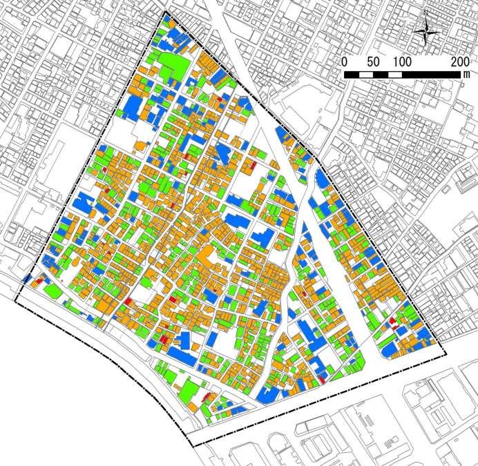 構造別建物現況図 出典 : 平成 23 年度江戸川区土地利用現況調査 GIS データを平成 25 年度