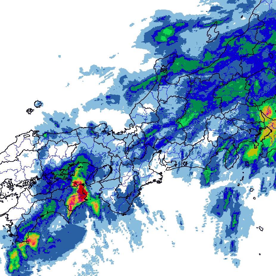 付図 6 解析雨量図 8 月 9 日 21 時 00 分 8 月 10 日 08 時 30 分 佐用町佐用 徳島市徳島