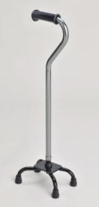 パイプロック仕様でグリップの動きを防止 4 点支持杖は一本杖とは違い 4 つの足でささえているので 体重を掛けても安定し スムーズに前進できます 全長 : 約 730~960(mm) 脚 : 約 160 220(mm) パイプ直径 : 約