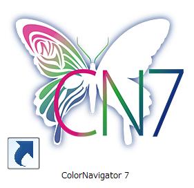 デスクトップを表示して ColorNavigator 7