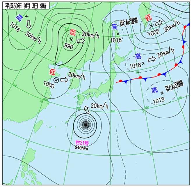 南大東島の北東の海上を北西進 4 日昼前から昼過ぎにかけて 広島県に最も接近する見込み