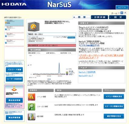 インターネットに接続できない環境に本製品を設置する場合 (6 ページ ) をご覧ください NarSuS に製品を追加登録する場合 右の画面が表示されます