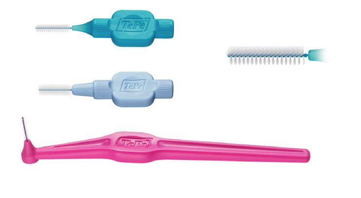 TePe Interdental brushes テペ 歯間ブラシ / フロス 歯間にある程度の空隙がある場合 歯ブラシだけでは口腔内のプラークは約 %
