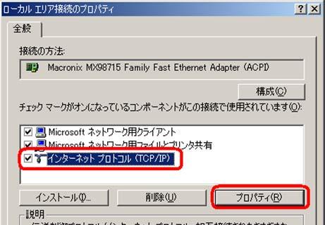 Windows 2000 接続設定 (1) デスクトップ上の マイネットワーク